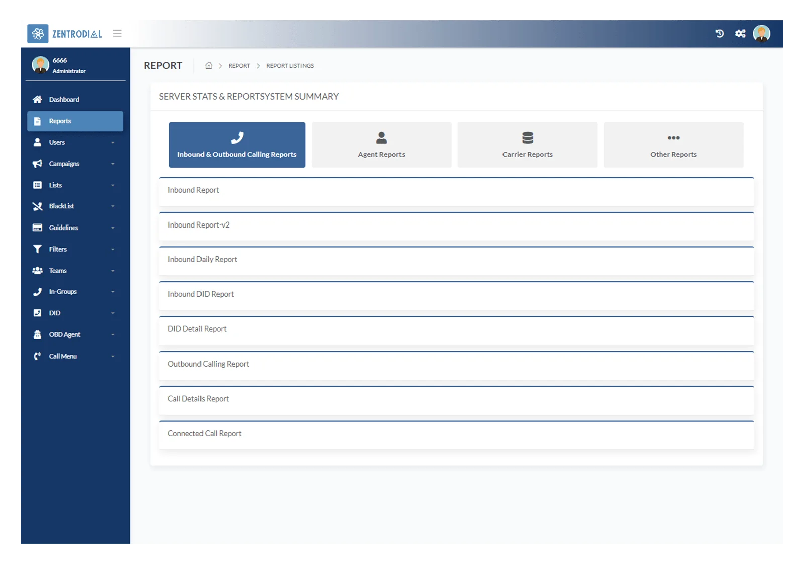 Admin-Reports