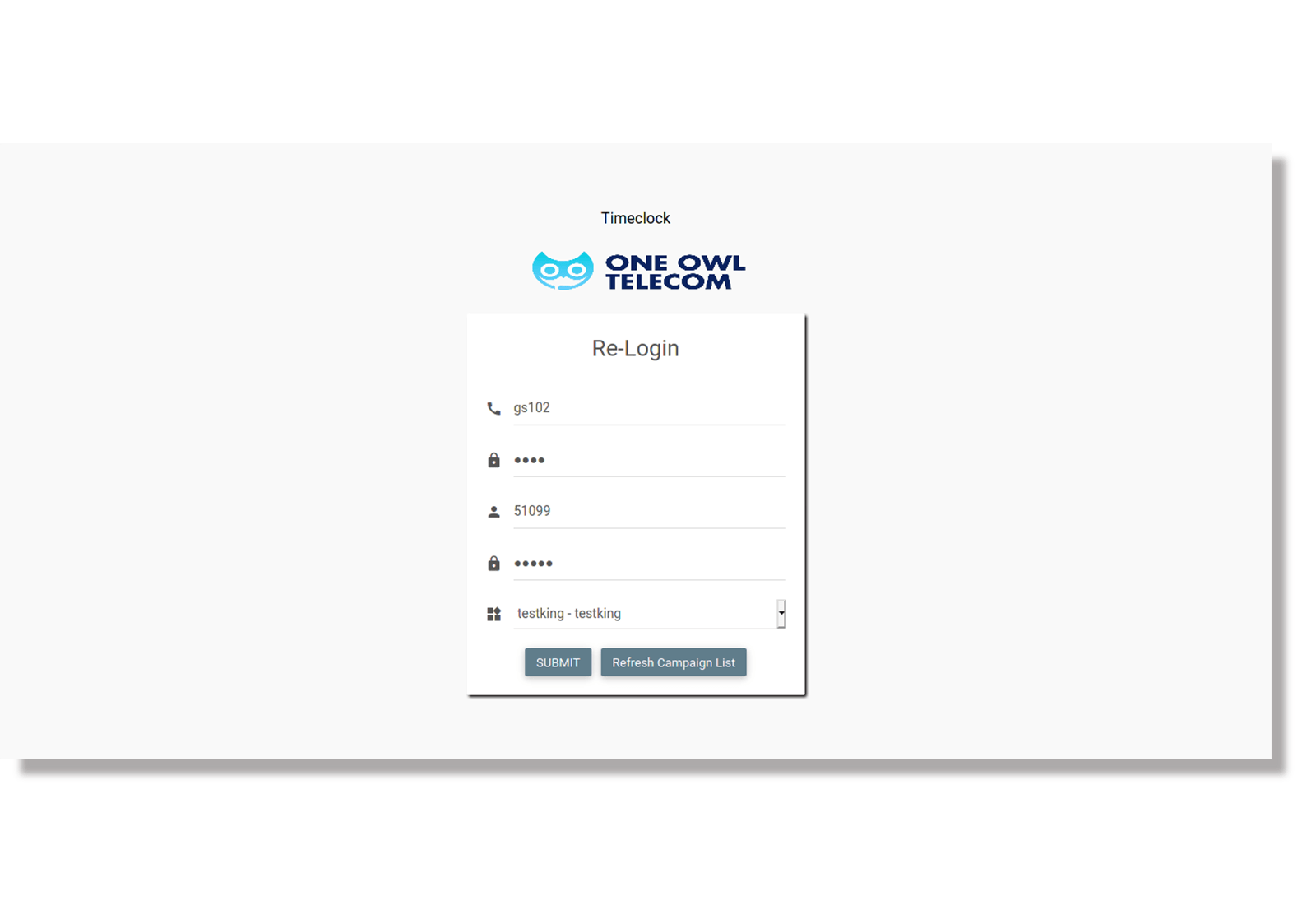 Agent-web-client-Re-Login