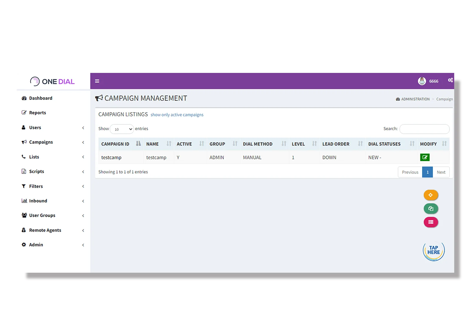 Dialer-Campaign-List