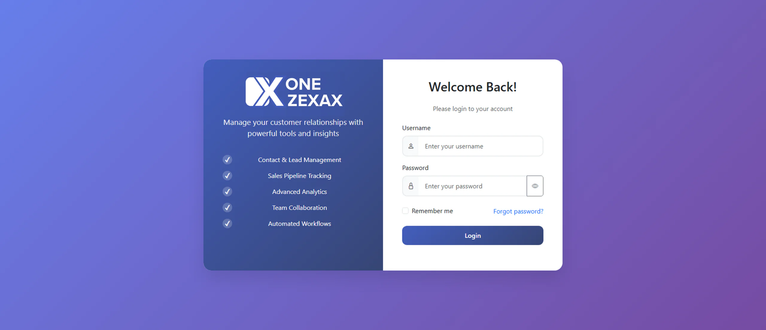 Custom CRM Admin Login 1 1
