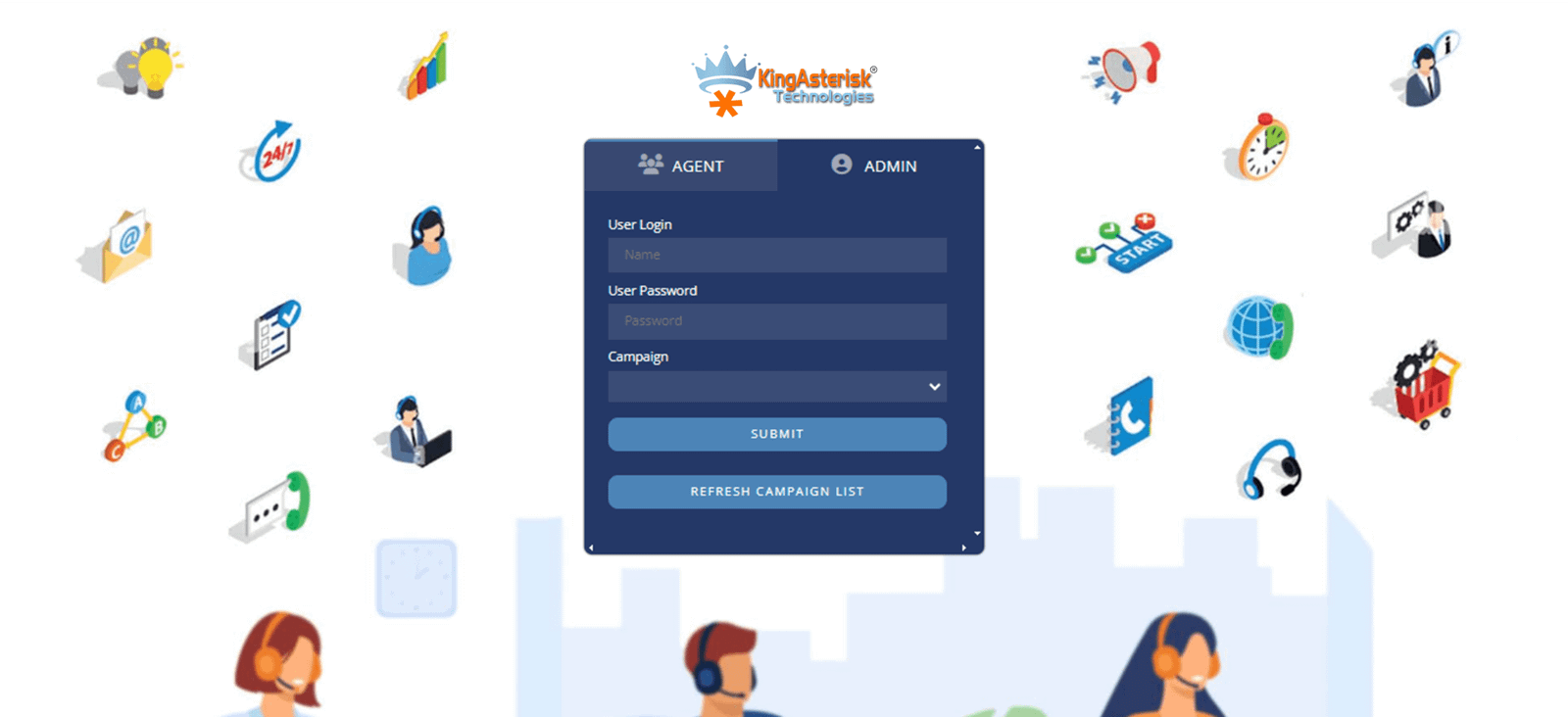 Admin - Login Screen
