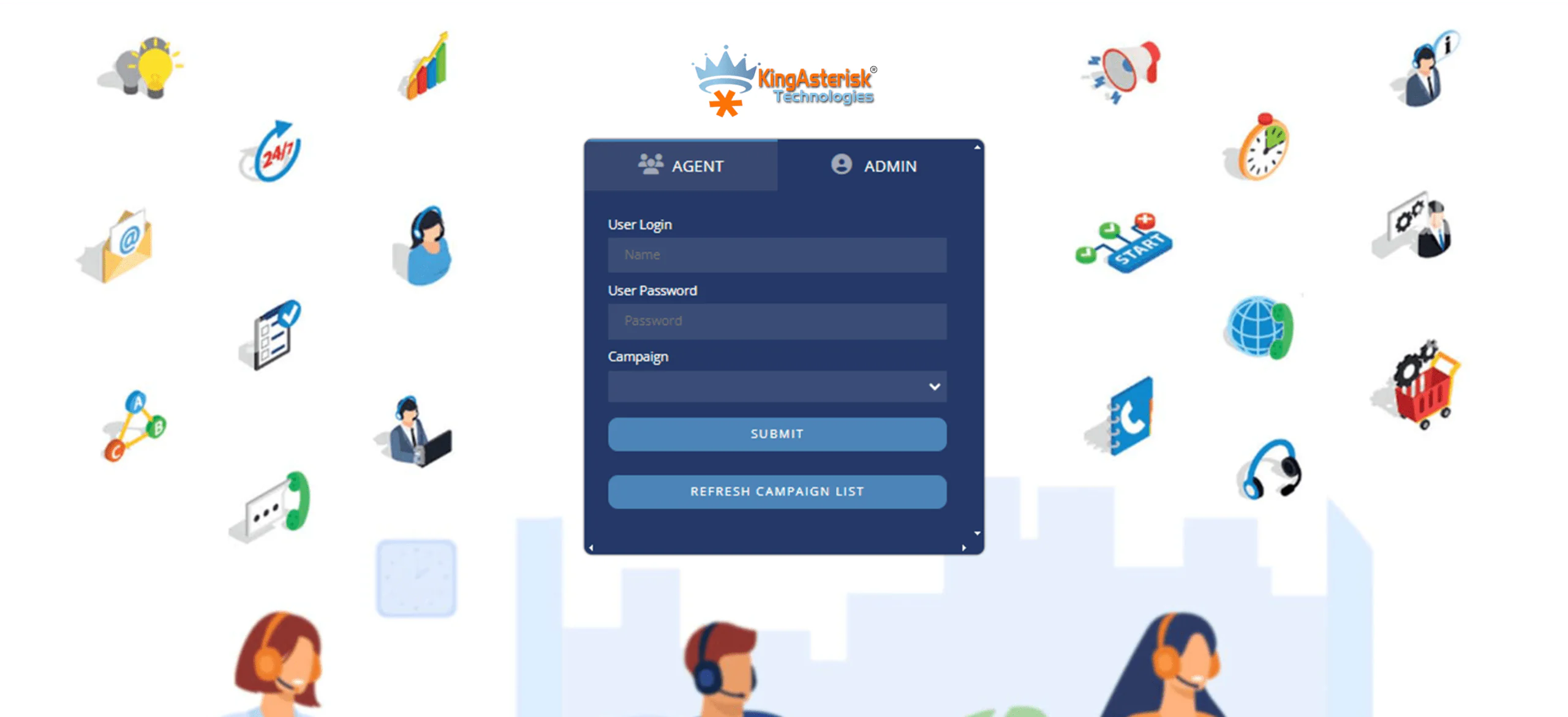 Admin - Login Screen