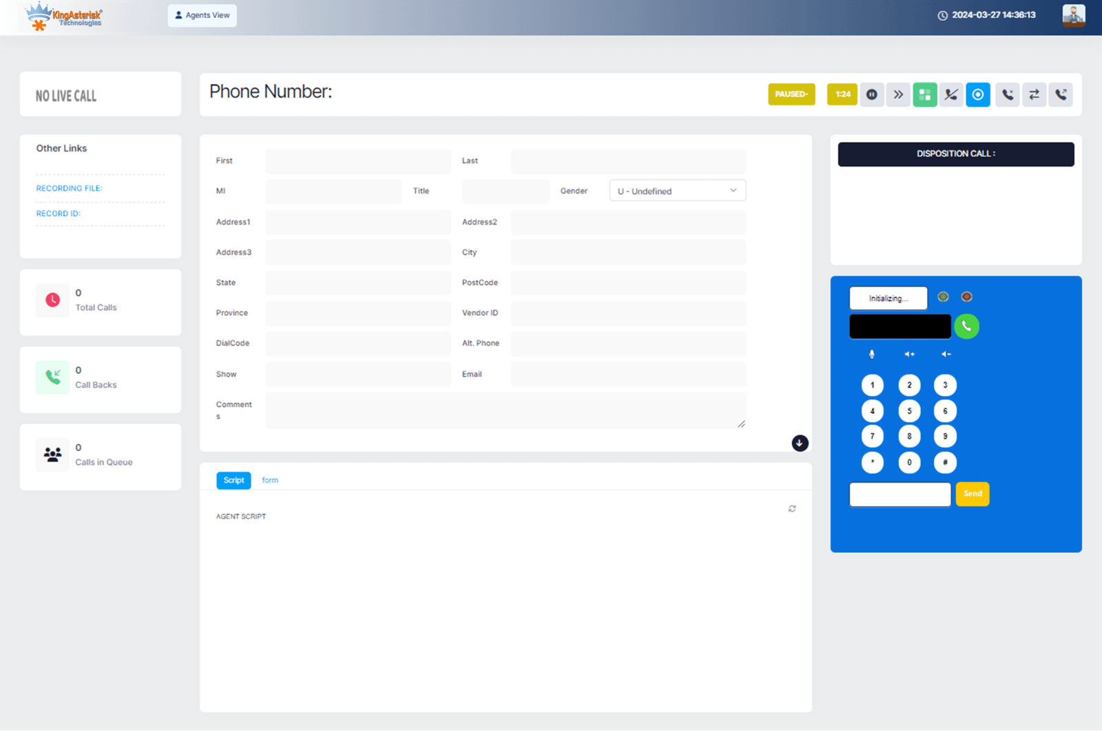 Agent - Dashboard