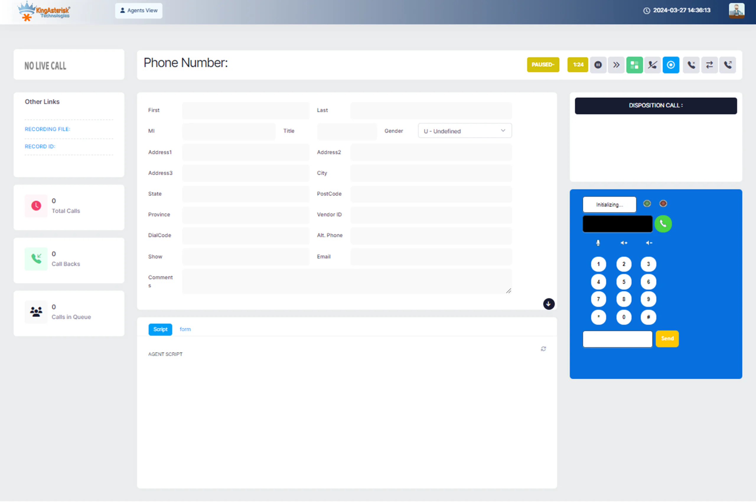 Agent - Dashboard