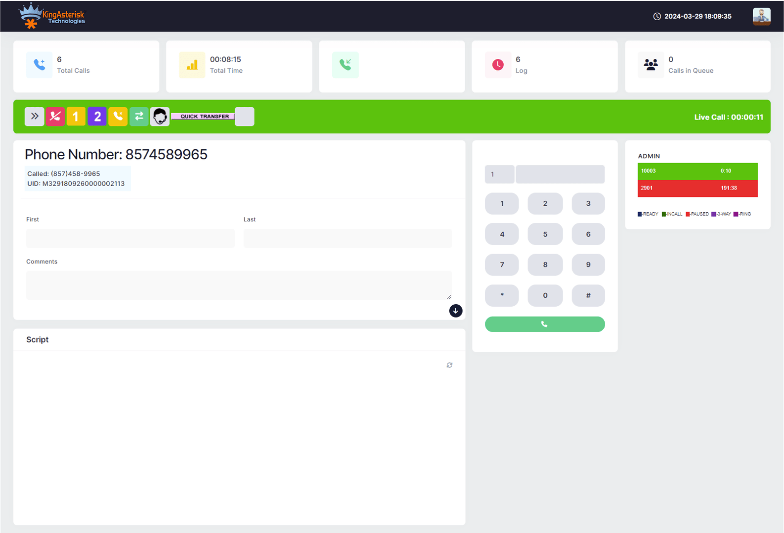 Agent layout