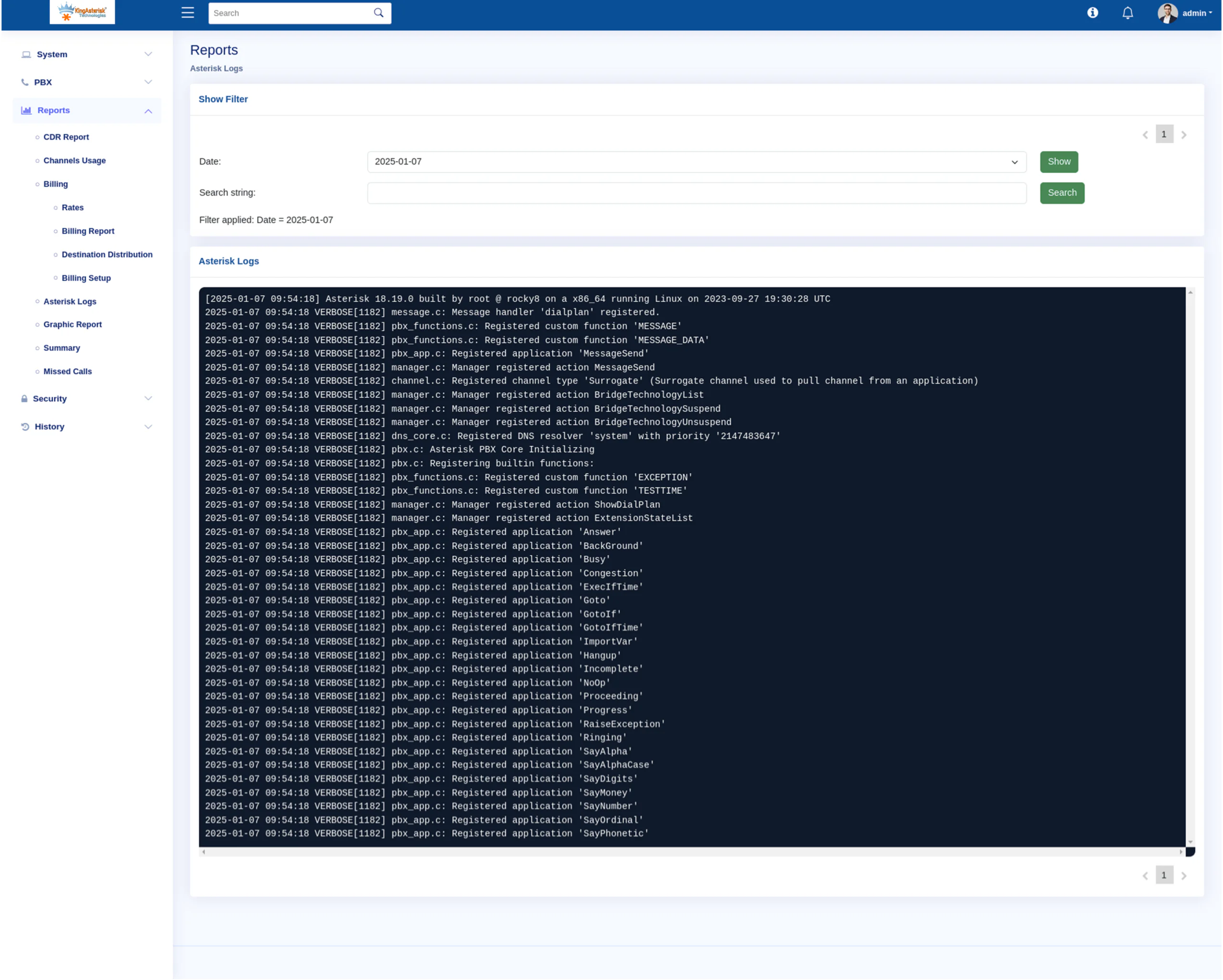 Asterisk log