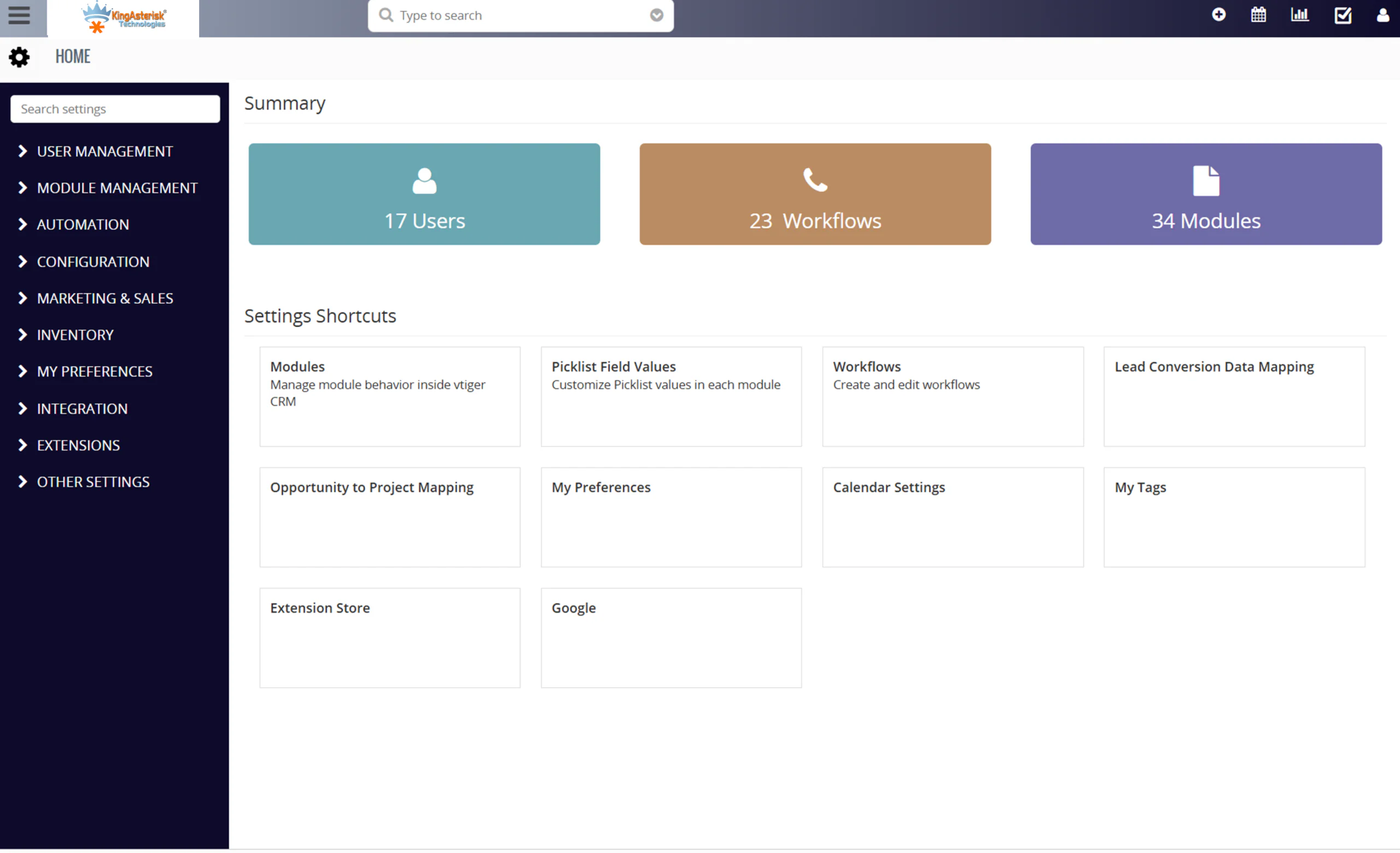 CRM summary