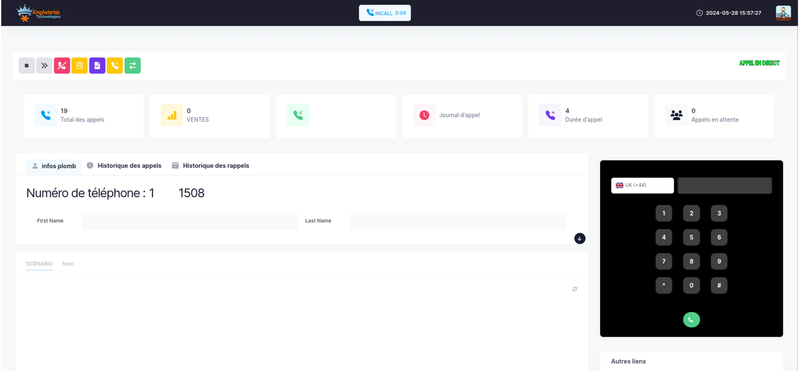 agent dashboard