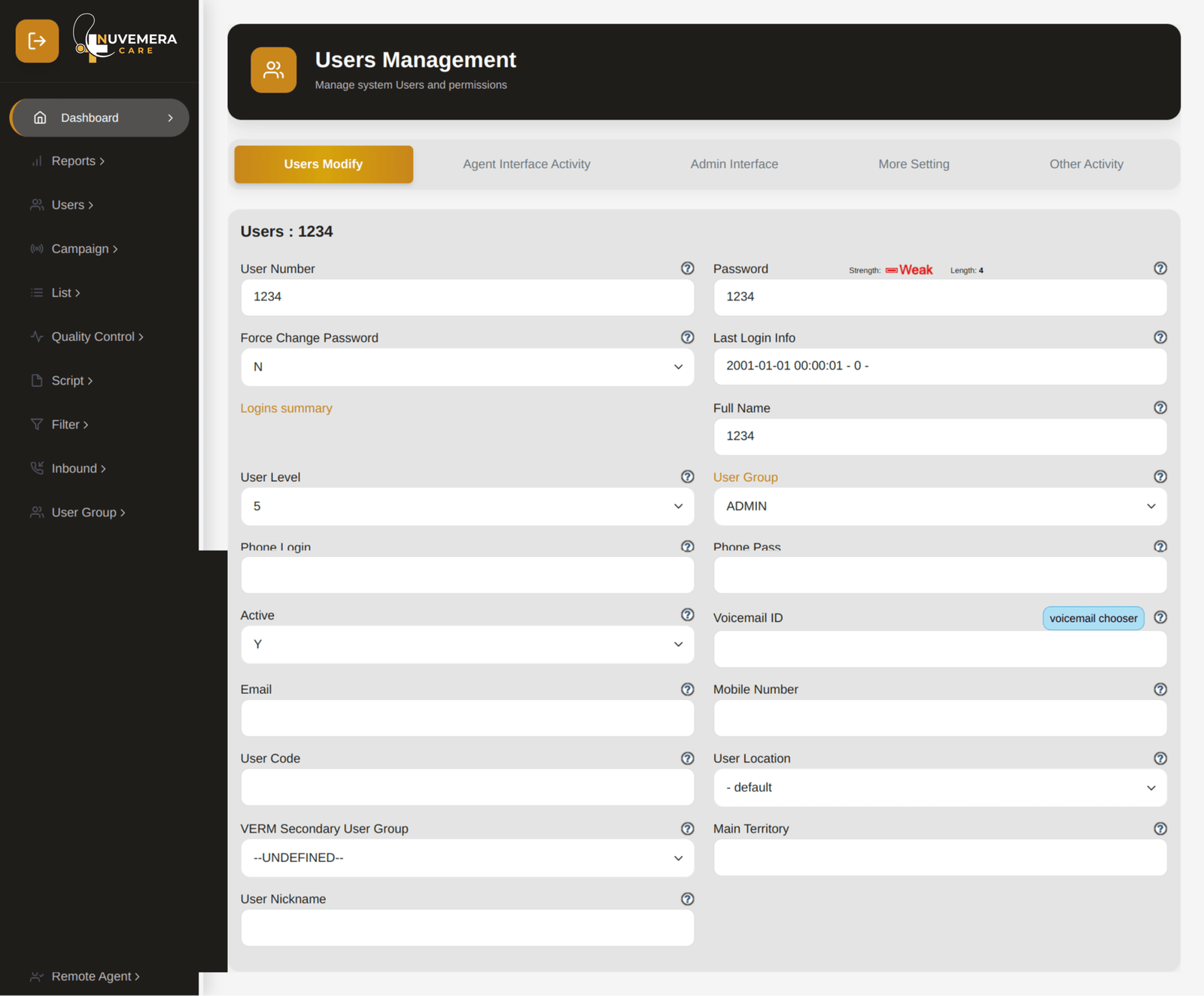 User Management 1